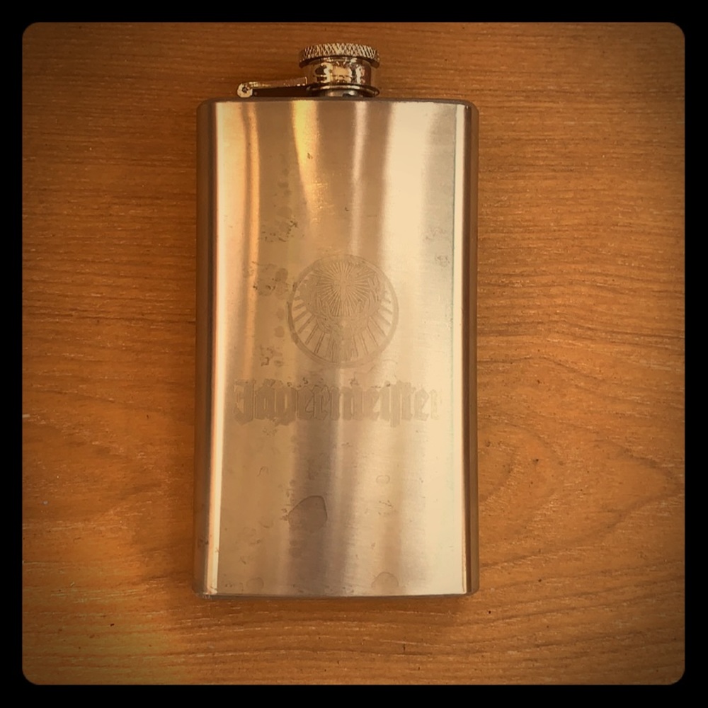 Flask stainless steel Jagermeister
